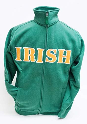 İrlanda Tam Fermuarlı Sweatshirt, Büyük Yeşil