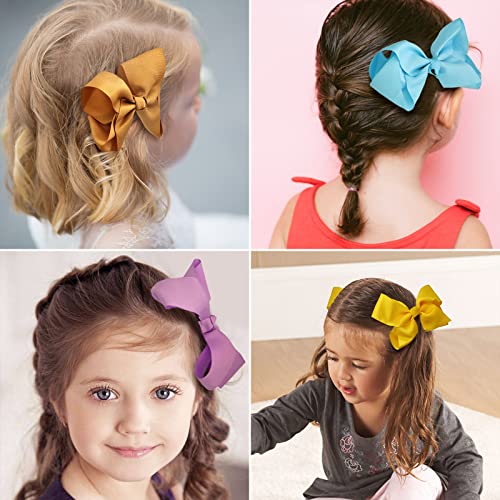 PAPARELA Saç Klipleri 20 ADET saç fiyonkları Kızlar için 6 İnç Büyük Timsah Saç Klipleri Bebek Kızlar için Disney