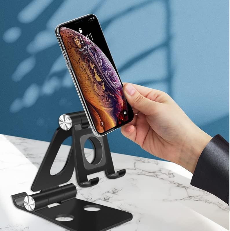 UYSVGF 2İN1 Masa telefon tutucu Tablet için Standı Metal Katlanabilir telefon standı (Renk: E, Boyut: 1)