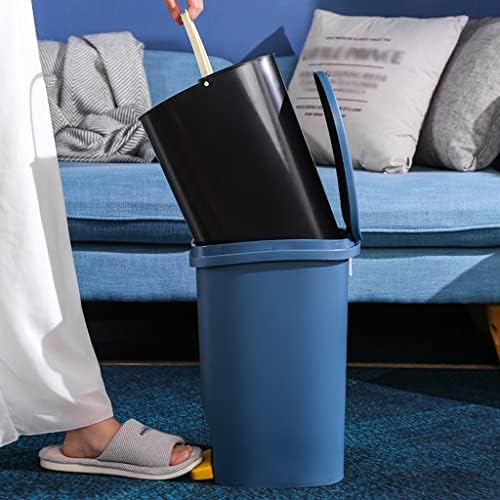 PAİFA çöp kutusu, 12L Premium Step-On çöp tenekesi Kapaklı ve Plastik Pedallı, çöp kutusu Mutfak Oturma Odası Banyo