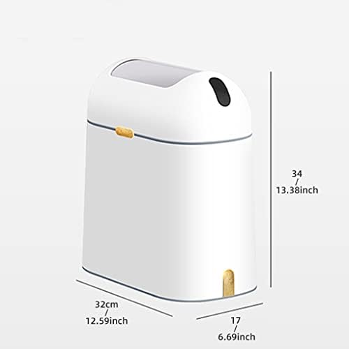 XFGDE Otomatik çöp tenekesi 9L Banyo Tuvalet çöp tenekesi kapaklı Akıllı Sensör Mutfak Çöp Akıllı çöp tenekesi (Renk