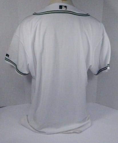 2001-04 Tampa Bay Şeytan ışınları Boş Oyun Verilen Beyaz Forma DP06043 - Oyun Kullanılmış MLB Formaları