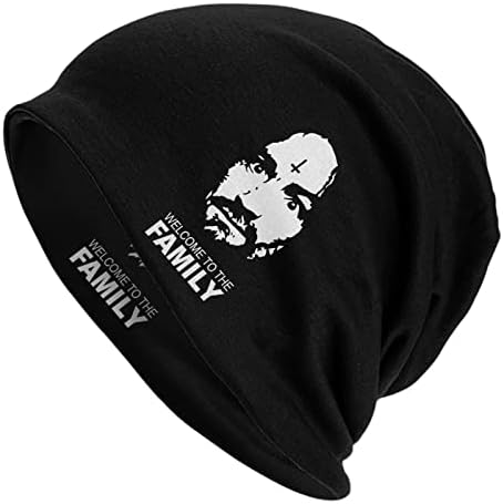 COMİCPARK Charles Manson Yetişkin erkek Örgü şapka Rahat Hafif Bere Şapka Kafatası Kap Açık Sonbahar ve Kış Sıcak