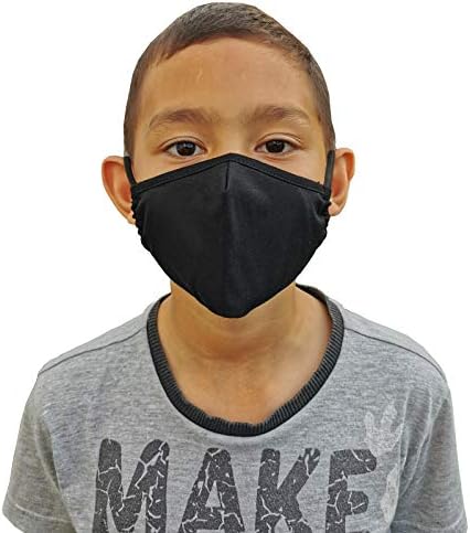 LOFBAZ 3 Paket Çocuklar Pamuklu Bez Yüz Kaplamaları Yıkanabilir Kullanımlık filtre cepleri