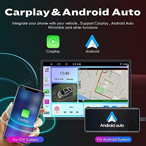 Android Radyo CarPlay & Android Oto Autoradio Araç Navigasyon Stereo Multimedya Oynatıcı GPS Dokunmatik RDS DSP WıFı